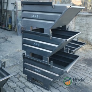 Tilt-Front Industrial Steel Transport Crates