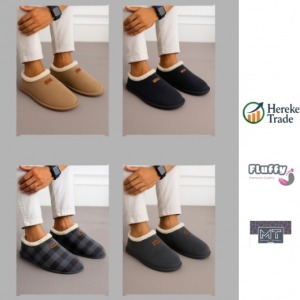 Men’s Plush Suede Home Shoes MOQ 100 PIECES