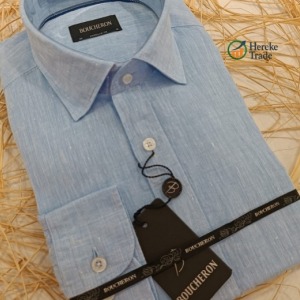 Boucheron Men's Light Blue Textured Shirt
