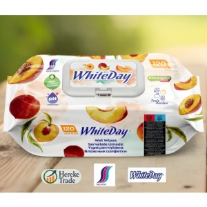 Whiteday Wet Wipes Peach 