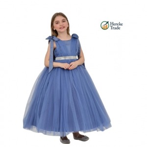 Blue (Bow-Back Princess Gown) Dress