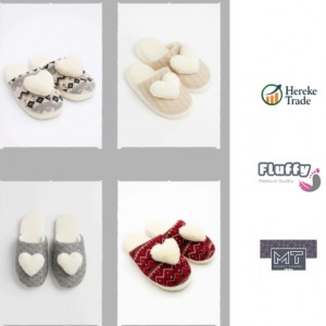 Women’s Pom-Pom Home Slippers MOQ 100 PIECES