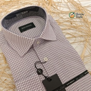 Boucheron Men's Lilac Patterned Shirt