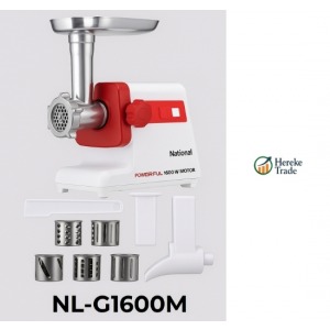 NATİONAL 1600W MEAT GRINDER (5 IN 1 GRATER APPARATUS)