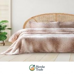 Luxury Gradient Blanket & Pillow Set (Beige / Cream / Bright Pink Variants)