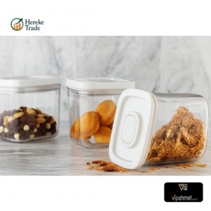 SQUARE STORAGE CONTAINER, 3x700 ML