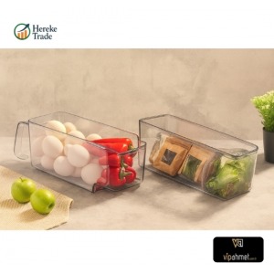 MINA ORGANIZER PLASTIC SHELF, TRANSPARENT SMOKED (LID) 2*2500 ml 
