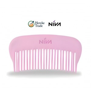 NIVA 606 ROUND PLASTIC COMB Pink 2