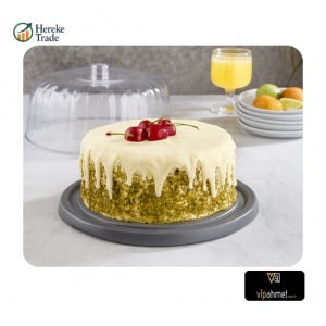  DIAMOND CAKE GLASS, SMOKED 