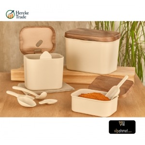 BEACH STORAGE CONTAINER, BEIGE 10 L + 4.5 L + 1.6 L