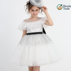 White Tulle Dress for Girls