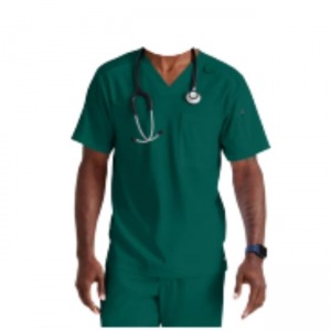 V-NEC K S C R UB TOP GR E Y 'S S PANDE X FOR MEN