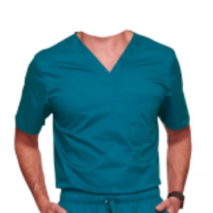 S C R UB TOP CHE ROK E E V-NEC K FOR MEN