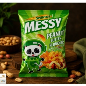 MESSY SNACKS Peanut Flavored Corn Snacks 45gr